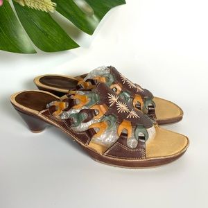 Pikolinos caged sandal heel 40